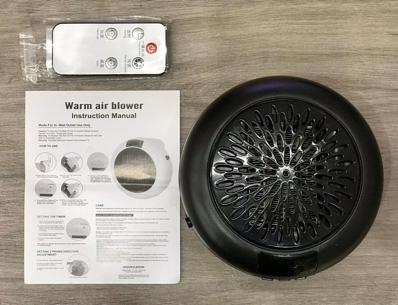 Aquecedor Portátil 900W com Temporizador Programável – Compacto, Silencioso e Eficiente
