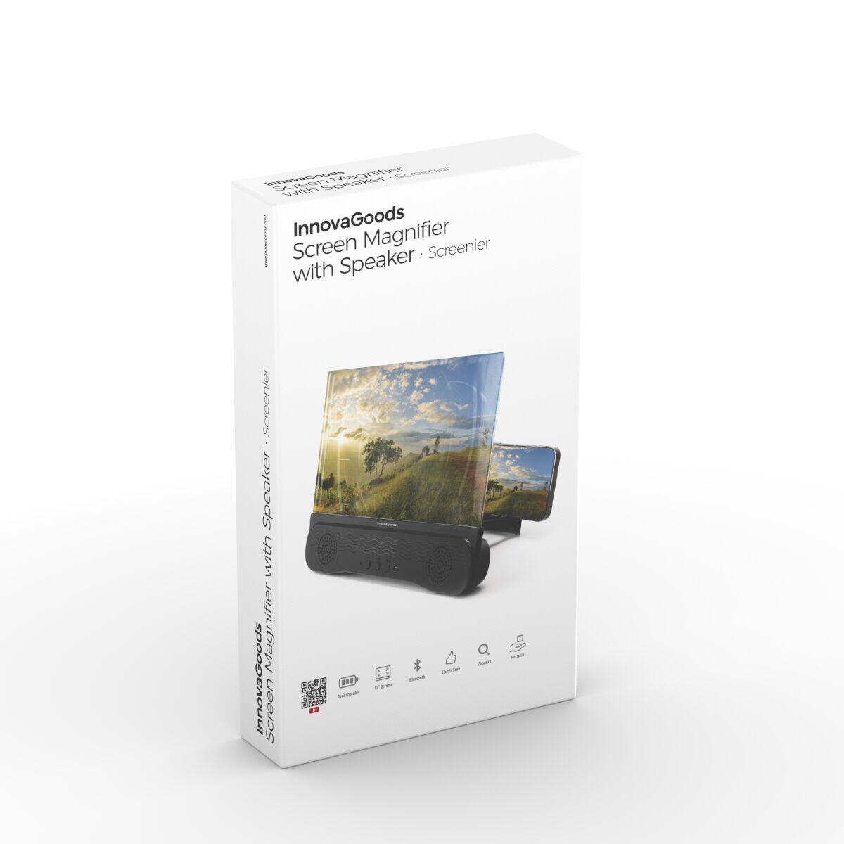 Amplificador de Ecrã com Altifalante Bluetooth