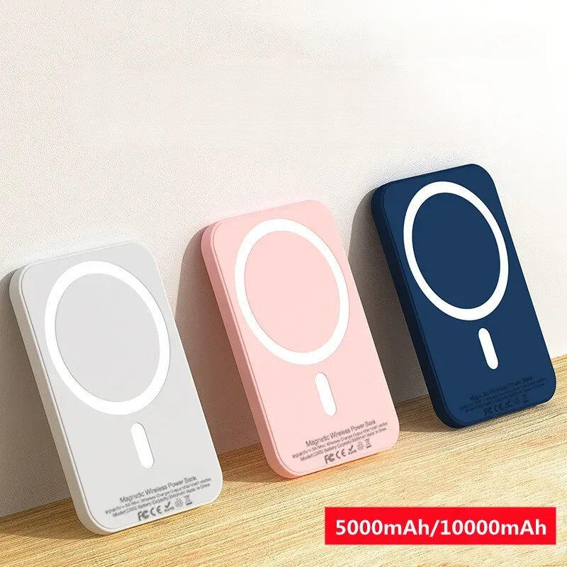 Powerbank Magnético para iPhone – Leve, Rápido e Sem Cabos