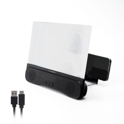 Amplificador de Ecrã com Altifalante Bluetooth