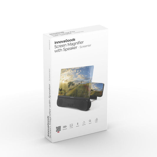 Amplificador de Ecrã com Altifalante Bluetooth