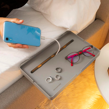 Prateleira Universal para Cama – Bedten InnovaGoods | Apoio Portátil para Telemóvel, Tablet