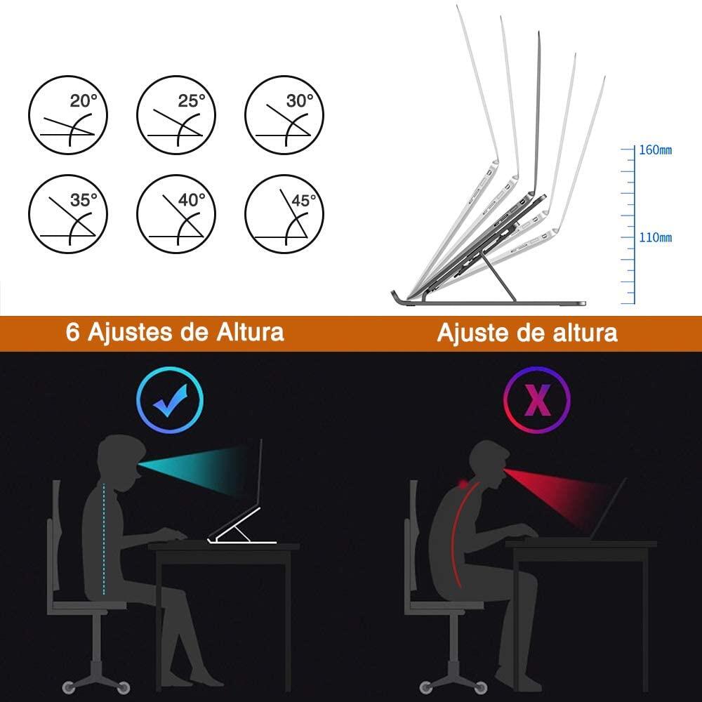 Suporte Dobrável em Alumínio para Portátil ou Tablet