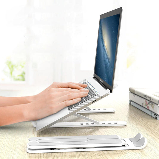 Suporte Dobrável em Alumínio para Portátil ou Tablet