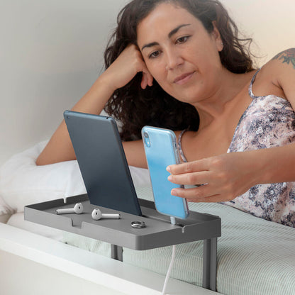 Prateleira Universal para Cama – Bedten InnovaGoods | Apoio Portátil para Telemóvel, Tablet