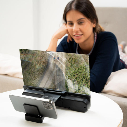 Amplificador de Ecrã com Altifalante Bluetooth